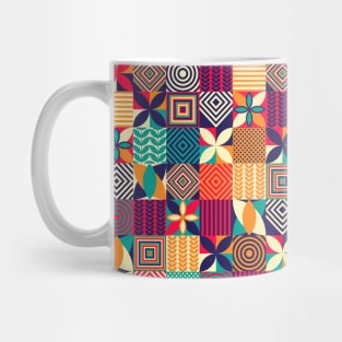 Bauhaus Azulejo geometric mosaic #4 Mug